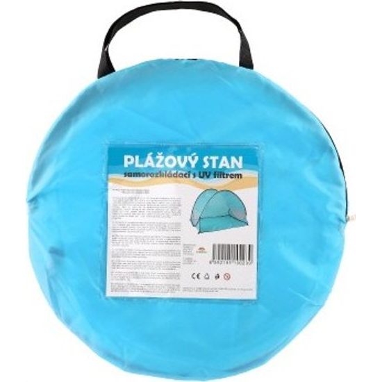 Stan plážový s UV filtrem - samorozkládací - obdelník modrý