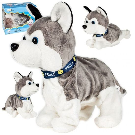 Interaktivní plyšový pejsek Husky reagující na pohyb