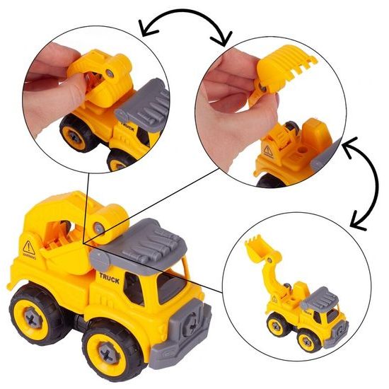 Sestava 4 šroubovacích autíček DIY Cars