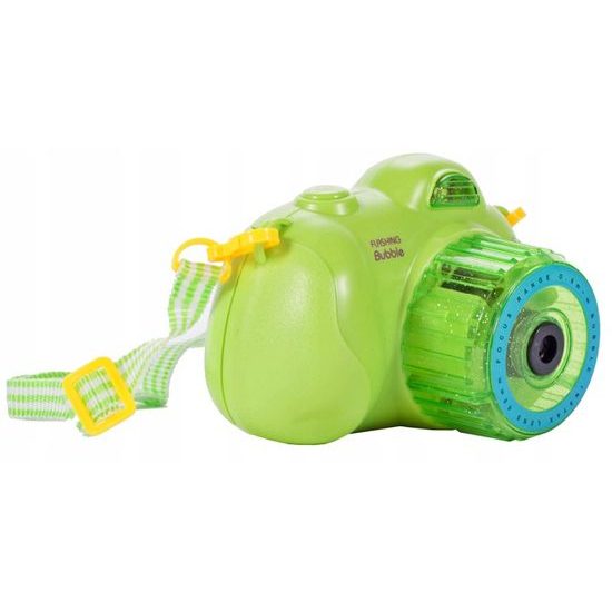 Bublifuk na baterie fotoaparát Flashing Bubble zelený