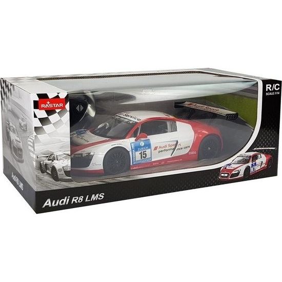 Auto na dálkové ovládání Audi R8 LMS Rastar červenobílé