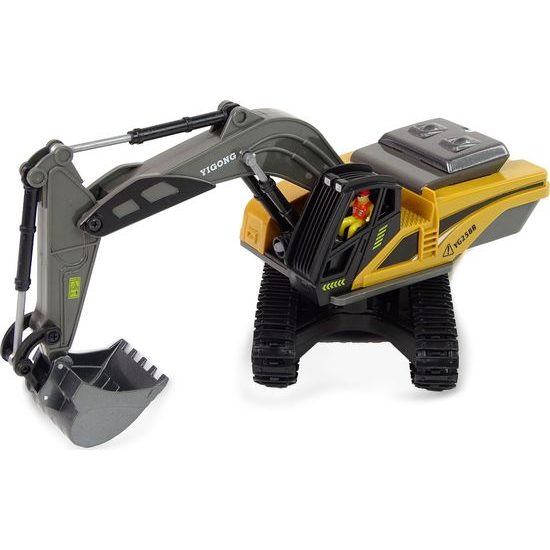 Pásové rypadlo na dálkové ovládání žluté