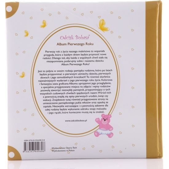 Fotoalbum - Můj 1.rok - otisk miminka