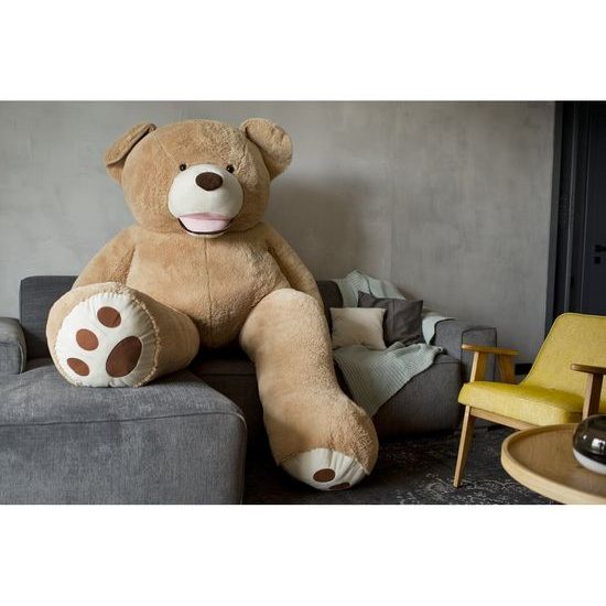 Plyšový medvěd Maty 190 cm XXL béžový