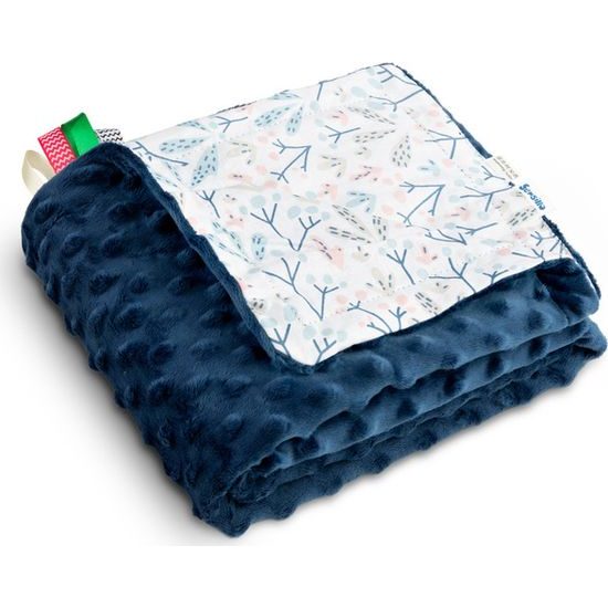 Lehká deka minky modrá