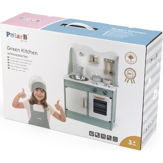 Dětská dřevěná kuchyňka Viga mátová