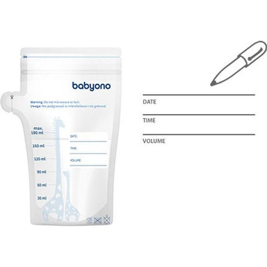 Sáčky na uskladnění mateřského mléka 180ml, 30ks
