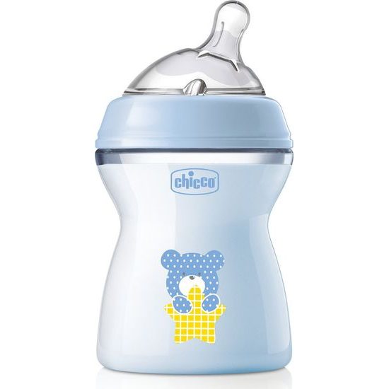 CHICCO Láhev kojenecká Natural Feeling 250ml, 2m+, Boy