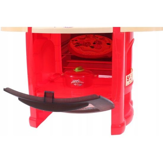 Dětská kuchyňka se zvuky a světlem Interest Kitchen červená