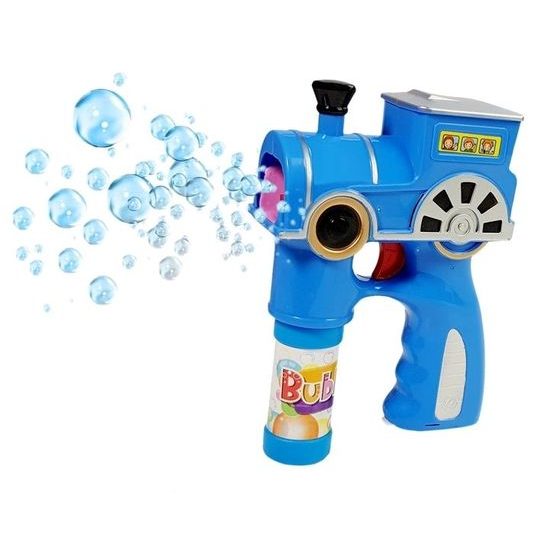 Majlo Toys bublifuk na baterie Lokomotiva modrá