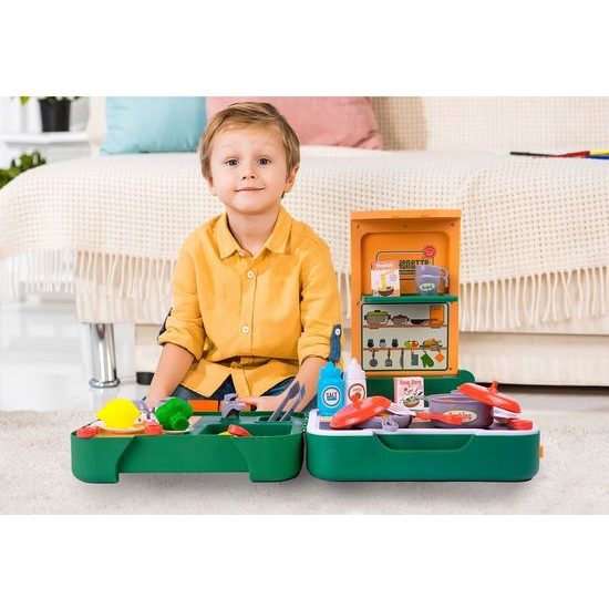 Dětská mini kuchyňka v kufříku Child Kitchenette