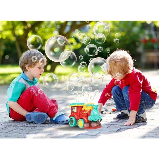 Lokomotiva s bublifukem a melodiemi Happy Train