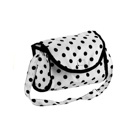 Alice kočárek pro panenky 9346 kombinovaný černo-bílý