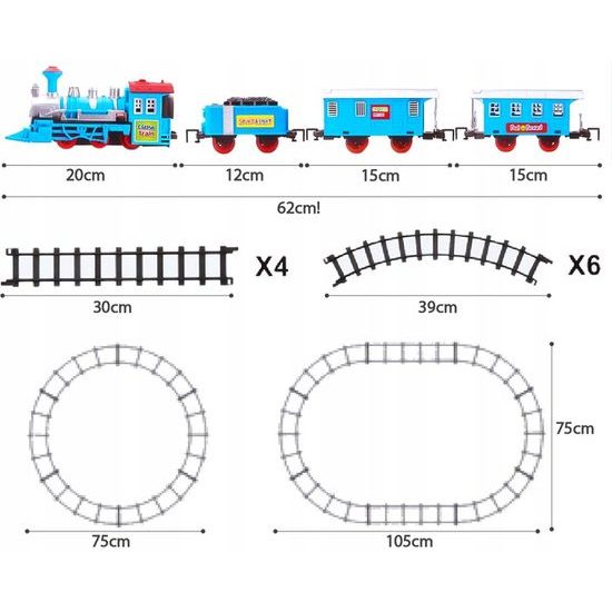 Dětský vláček se světly a zvuky Classic Train