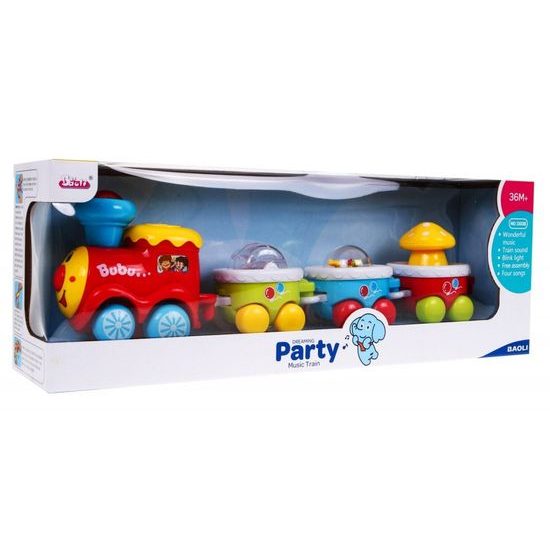 Interaktivní vláček pro nejmenší se světly a zvuky Party Train