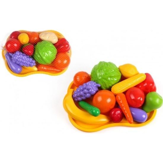 Ovoce a zelenina s podnosem