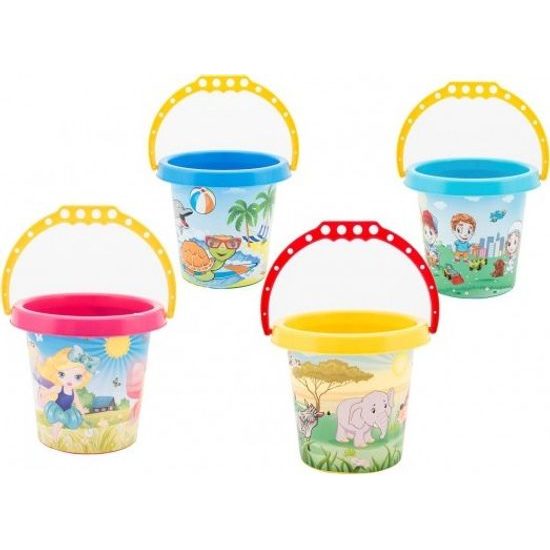 Kbelík na písek - mix 4 barvy