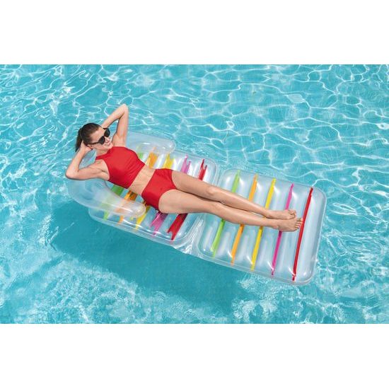 Nafukovací matrace, křeslo 201 x 89 cm Bestway, barevná