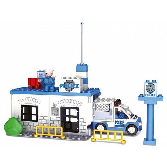 Blocki Mubi stavebnice Policejní stanice se světlem a zvukem 38 dílů