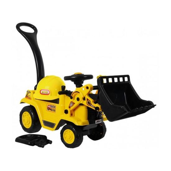 Odrážedlo Nakladač s vodící tyčí 2v1 s helmou