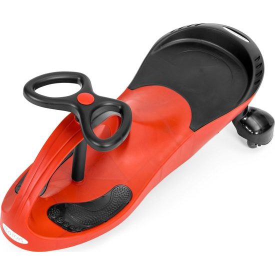 Ecotoys gravitační odrážedlo se svítícími koly Spinner - červené
