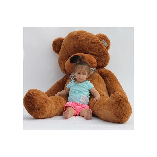 Plyšový medvěd Kvído 160 cm hnědý