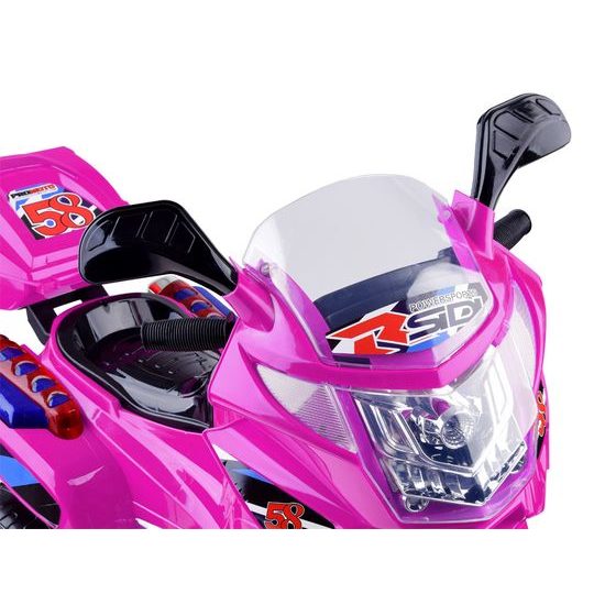 Dětská elektrická tříkolka Speed Star růžová