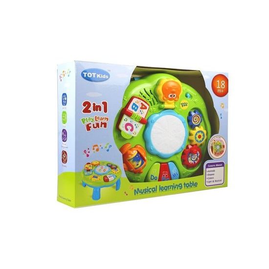 Majlo Toys edukační stoleček s piankem Bubínek