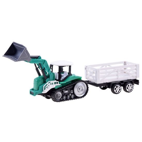 Nákladní autíčko s traktorem na dálkové ovládání R500 Truck červené