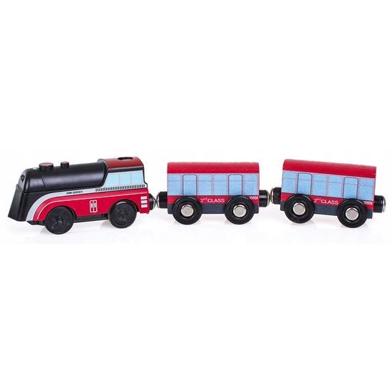 Doris dřevěný vláček pro děti na baterie Happy Train