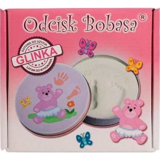 Sada na otisk dětské ručky - růžová