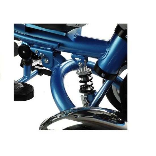 Majlo Toys tříkolka 2v1 s nafukovacími koly PRO600 modrá