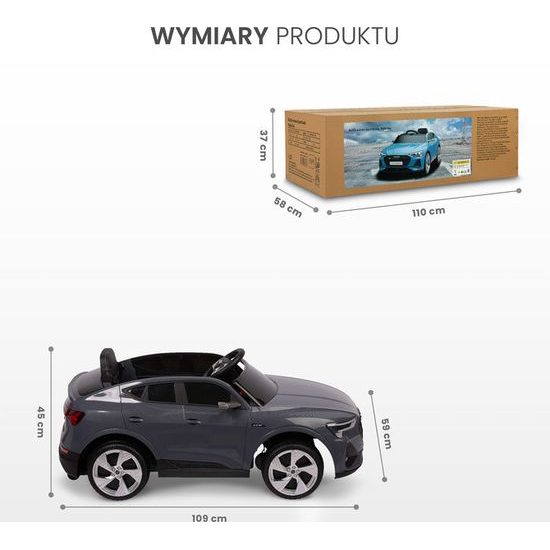 Elektrické auto Toyz - Audi Etron Sportback černá