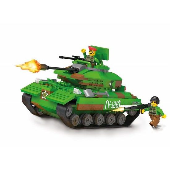 Blocki stavebnice MyArmy tank na poušti 253 dílků