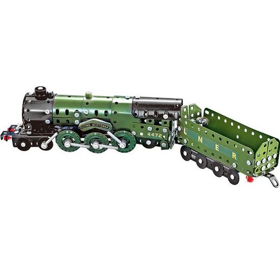 Stavebnice kovového vláčku Flying Scotsman 340 dílků