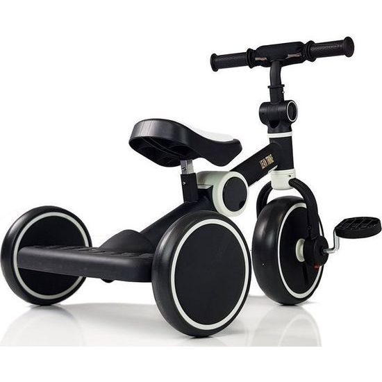 Skládací tříkolka černo-bílá