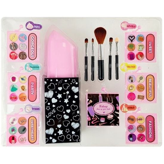 Velká dětská sada líčidel ve skřínce Lipstick Shape