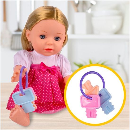 Interaktivní mluvící panenka s příslušenstvím Lucky Doll 33 cm