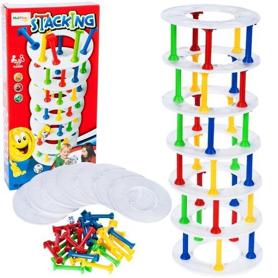 Dětská dovednostní hra Padající věž