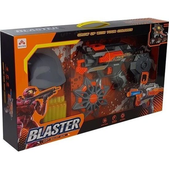 Pistole na pěnové náboje s maskou