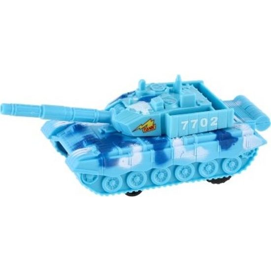 Tank na baterie se světlem - mix 3 barvy