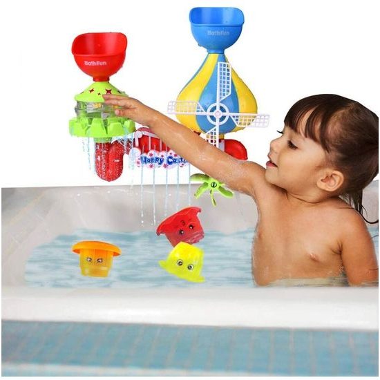 Vodní zámek s kolovrátkem pro děti do vany Happy Castle