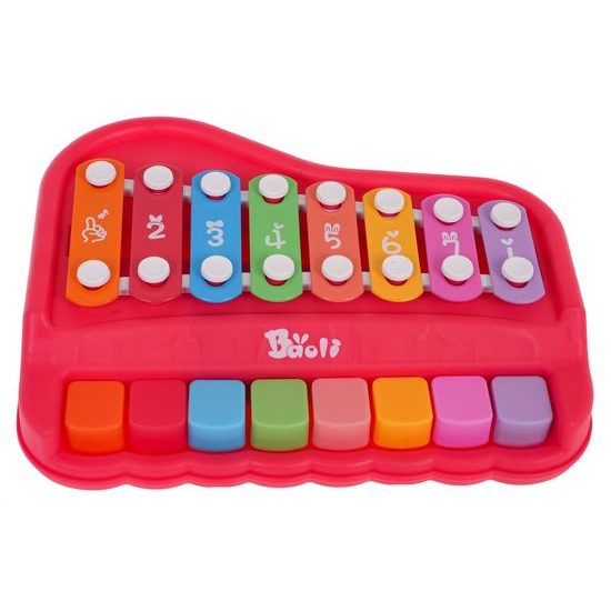 Cimbálky pro nejmenší Melody Piano - červené