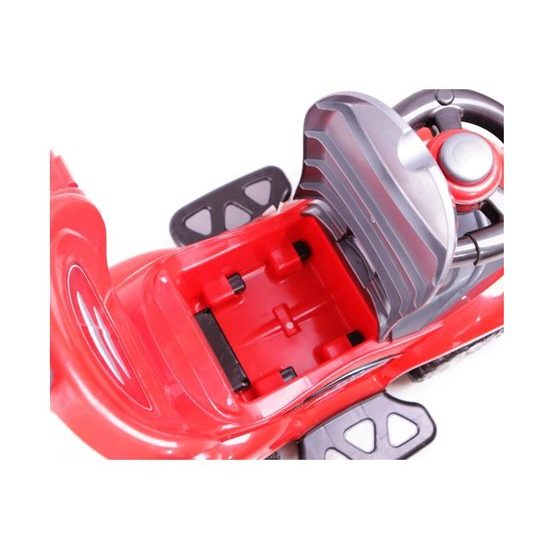 Odrážedlo Mega Car s vodící tyčí 3v1 červené