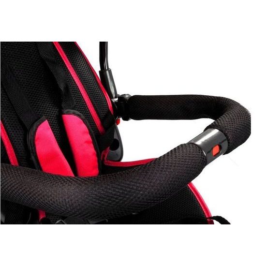 Majlo Toys multifunkční tříkolka s nafukovacími koly PRO500 červená