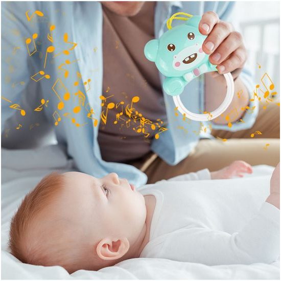 Dětská hrací deka s piankem Pedal Piano - modrá