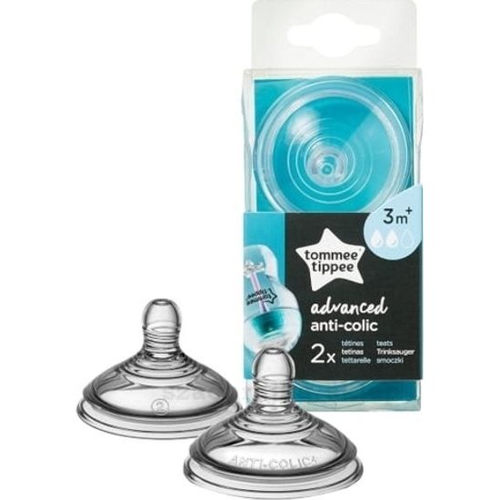 Tommee Tippee Náhradní savičky ANTI-COLIC 3+