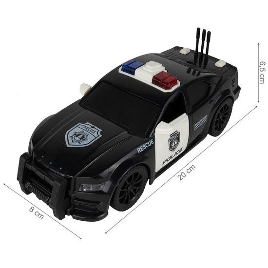 Policejní auto na setrvačník se světly a zvuky City Hero 1:20