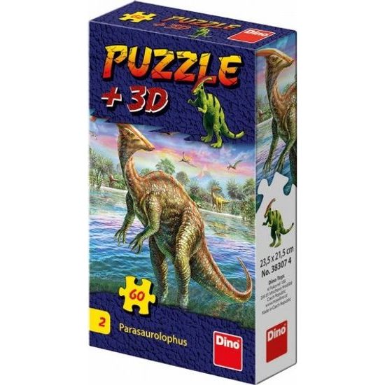 Puzzle Dinosauři 60 dílků + figurka - mix 6 druhů