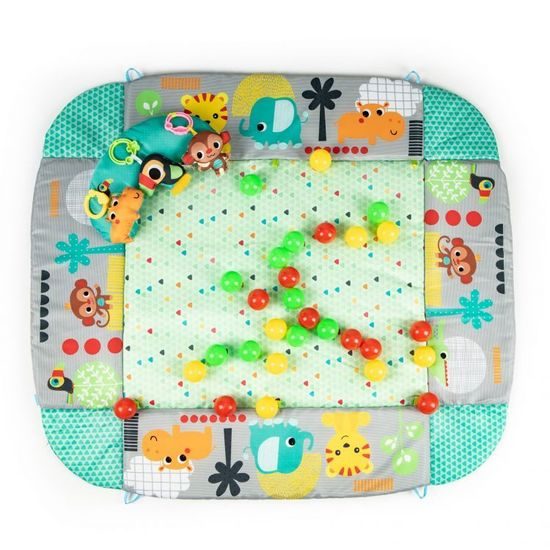 Ecotoys hrací deka 5v1 se 30 míčky Your Way Ball Play zelená